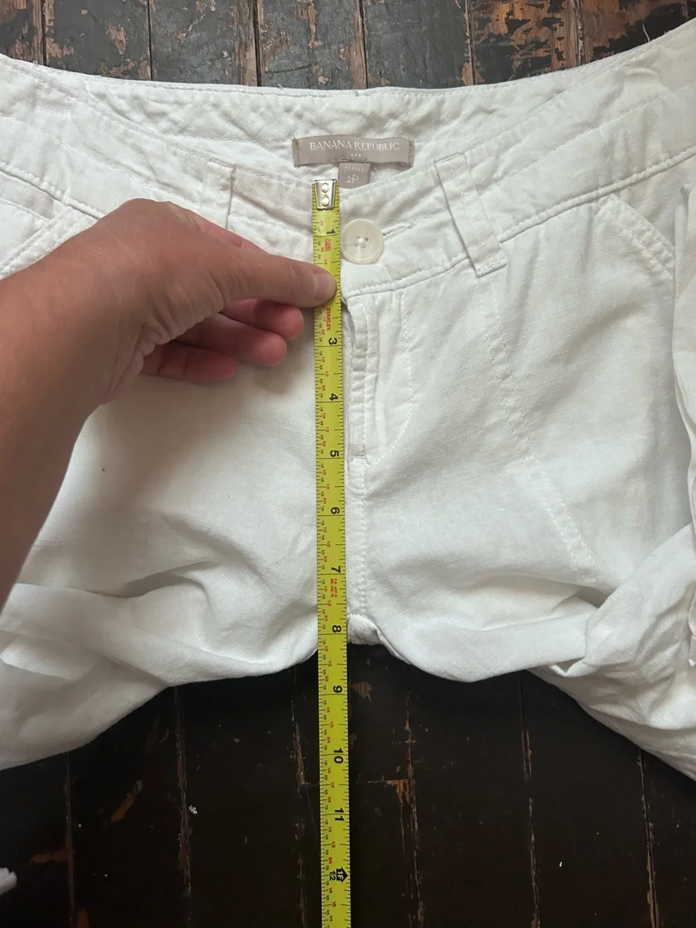 Banana Republic Low Rise Cotton Linen Pants